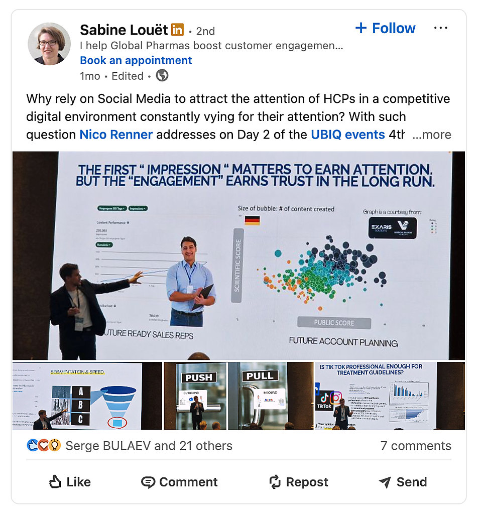 LinkedIn post by Sabine Louet